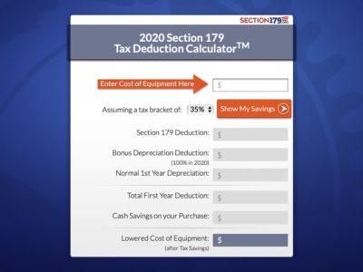 Section 179 Increased to $1,040,000 for 2020!